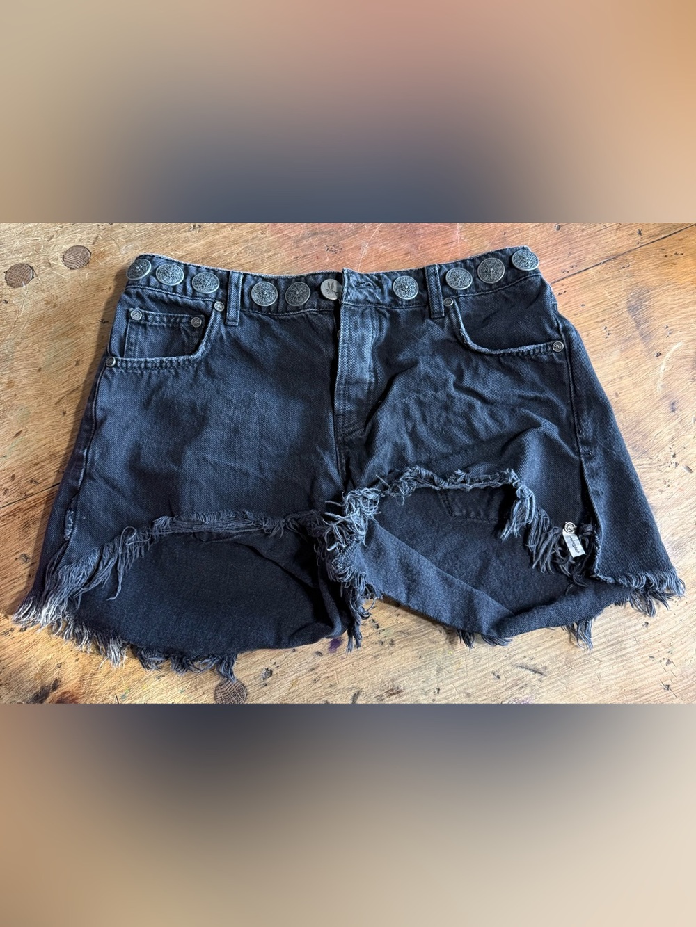 One Teaspoon Marlon Coin Boyfriend Shorts RARE 26